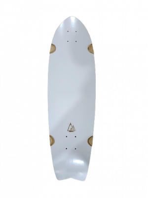Premium 32" Pure White Kork Grip Surfskate Deck